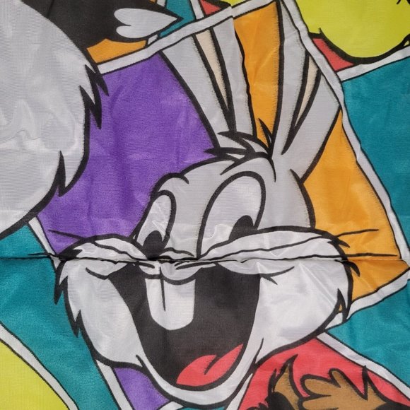 Vintage 90s Warner Bros Looney Tunes Sleeping Bag 1993 Bugs Taz Daffy Yosemite - Picture 8 of 15